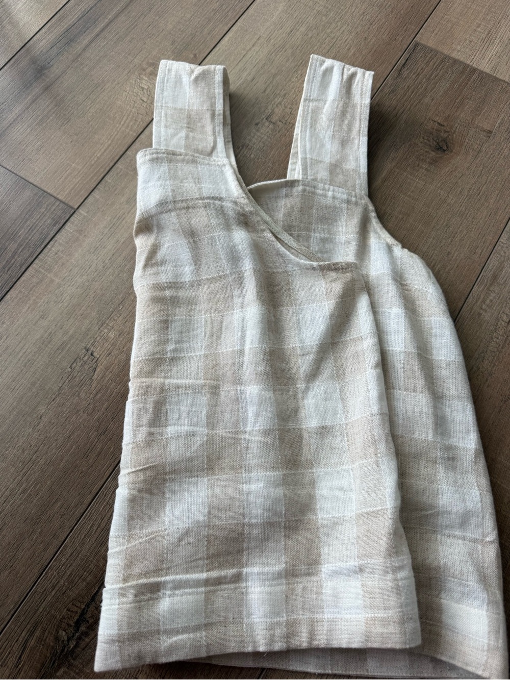 Madewell Linen-Blend Square Neck Tank Top - Picture 2 of 5